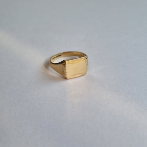 
                
                    Load image into Gallery viewer, Square panel vacant front signet ring
                
            