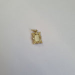 Picture frame mirror charm pendant in 9kt gold