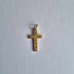 Small engraved cross pendant